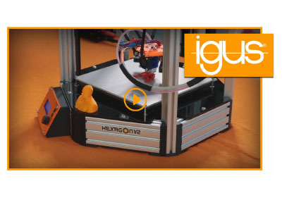 HEXAGON v2 3D-printer – DIY with igus® products